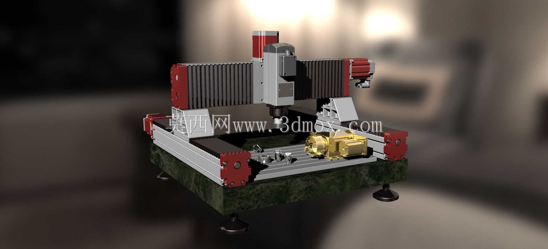 带第四轴的3D CNC