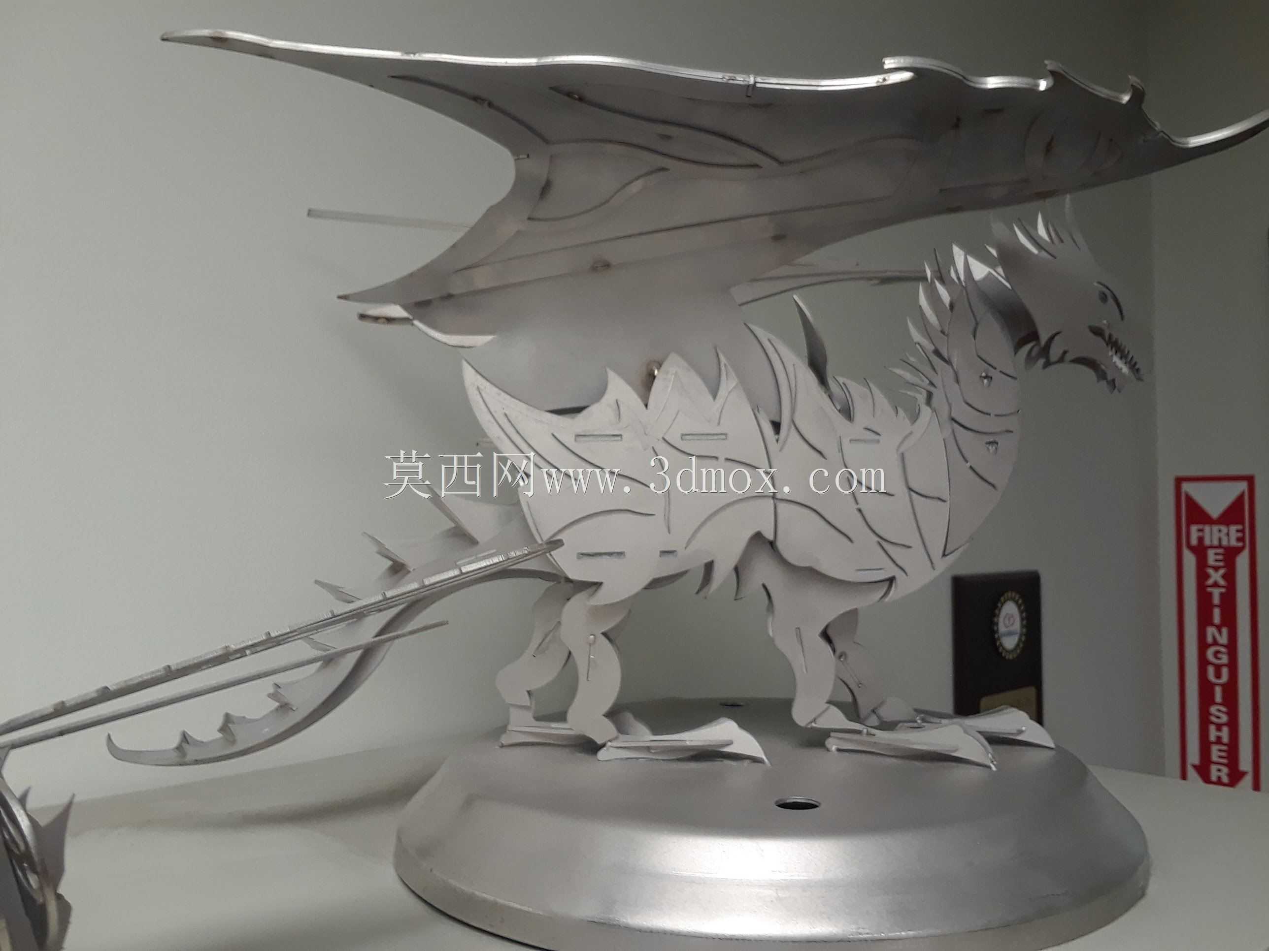 龙钣金拼图,龙,三维模型,拼图,奇幻龙模型,金属工艺品设计