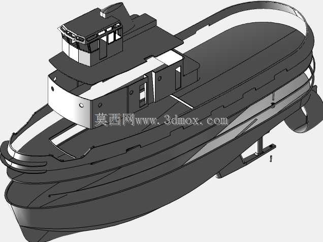 用于3D打印的RC港口拖船