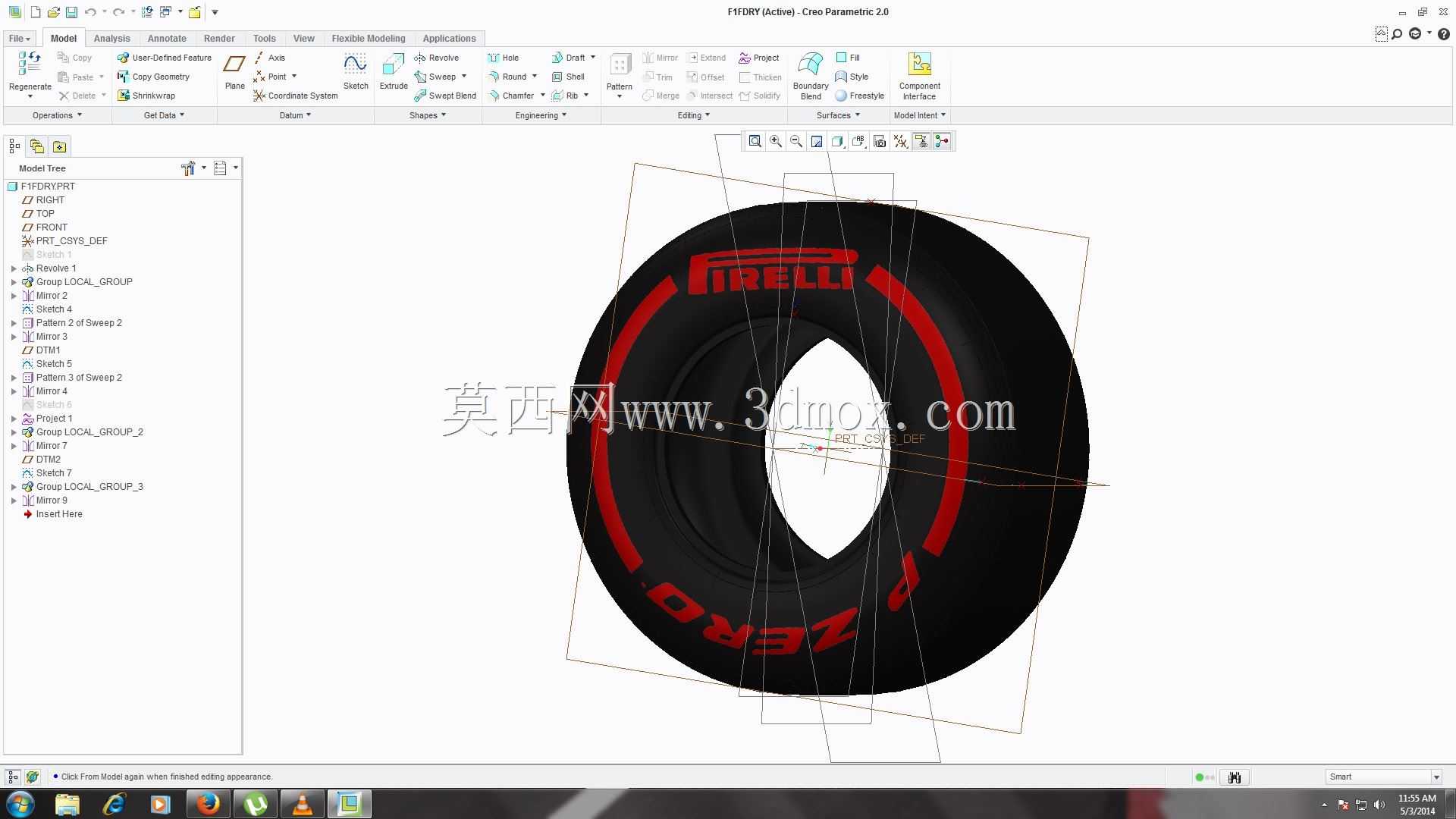 倍耐力-国际汽联F1 P ZERO 2014-前超软轮胎245/660/13