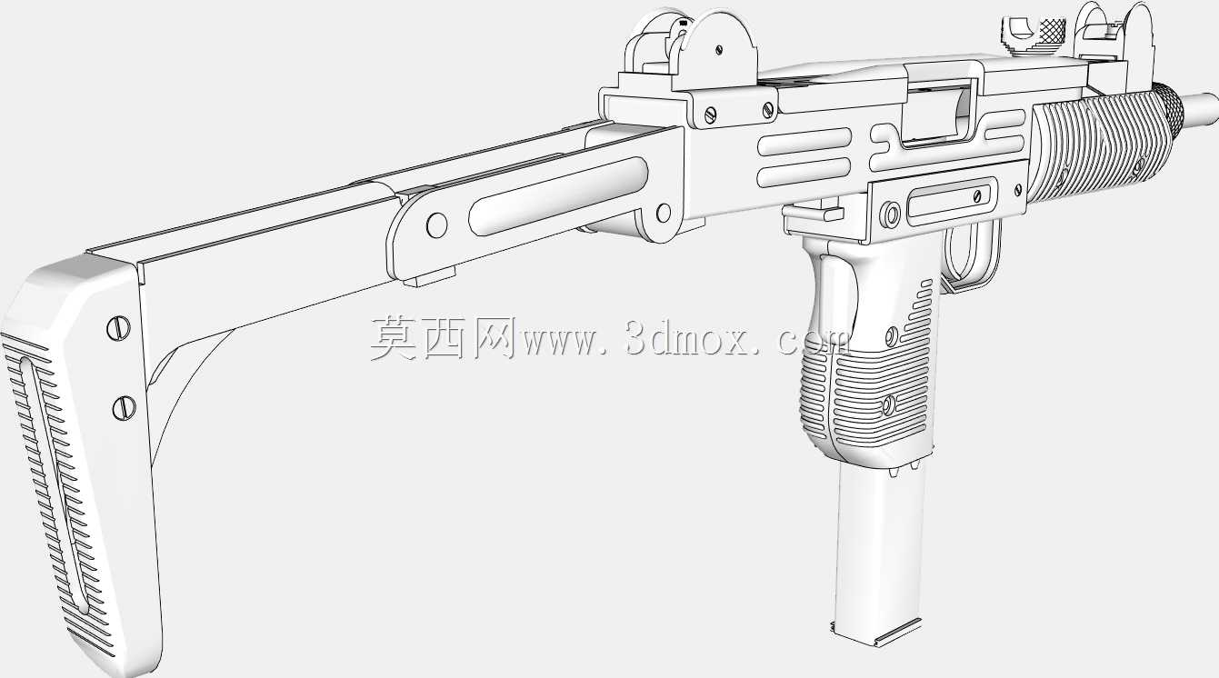 乌兹冲锋枪9mm