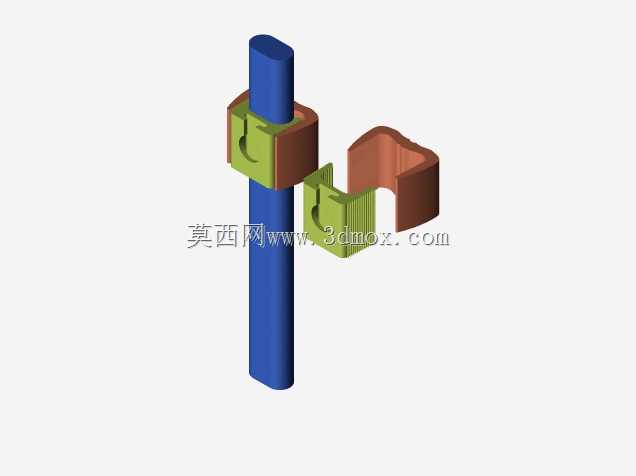 扶手夹锁孔