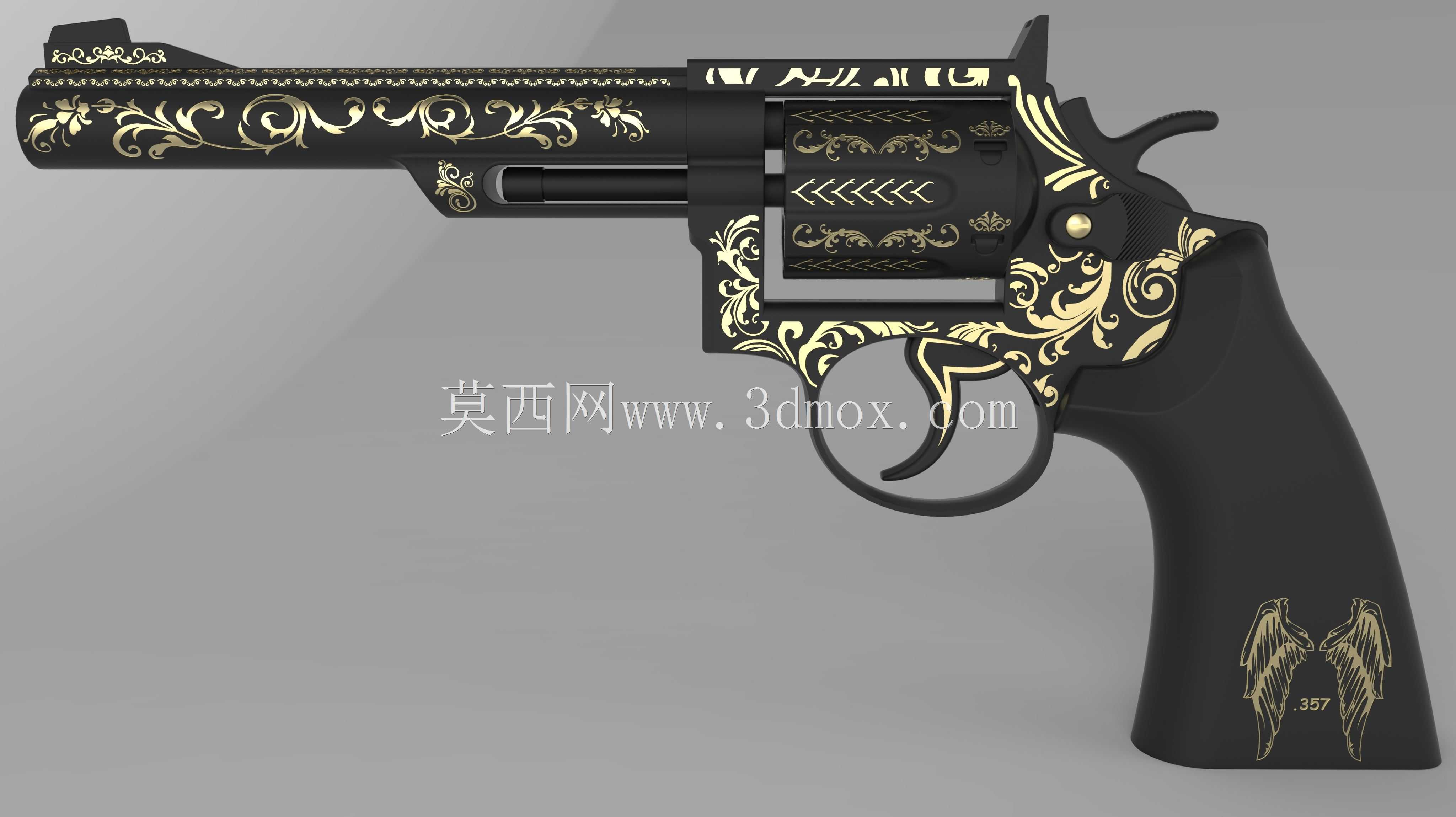 Smith\u0026 Wesson 357 Magnum,型号19-4,COSTUM