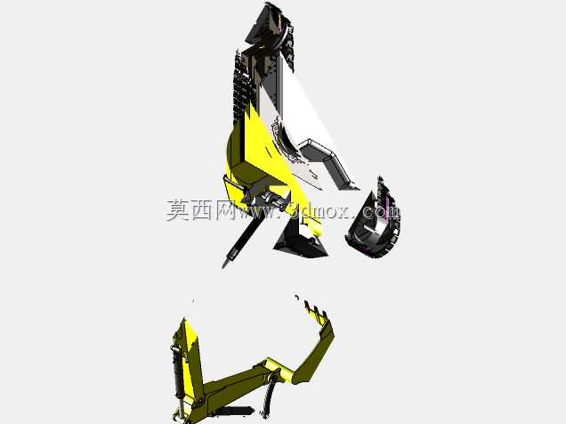 Modelado 3D Retro挖掘机