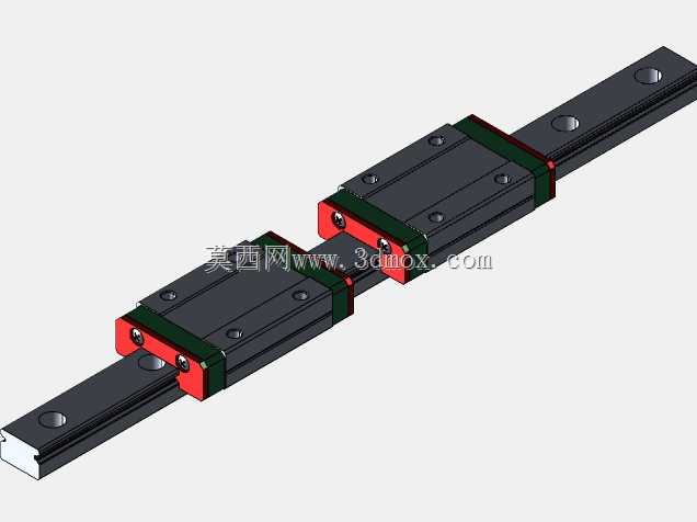MGN12线性导轨组件,可配置的导轨长度为100 mm至2000 mm,增量为50 mm