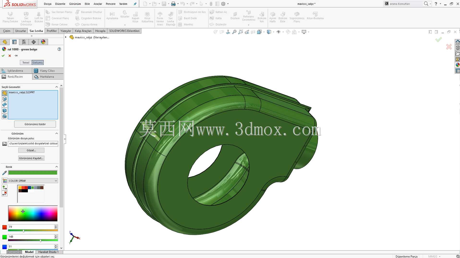 Solidworks RAL��ɫ����+�ƹ⣨p2m����Solidworks��ɫ��sldclr��