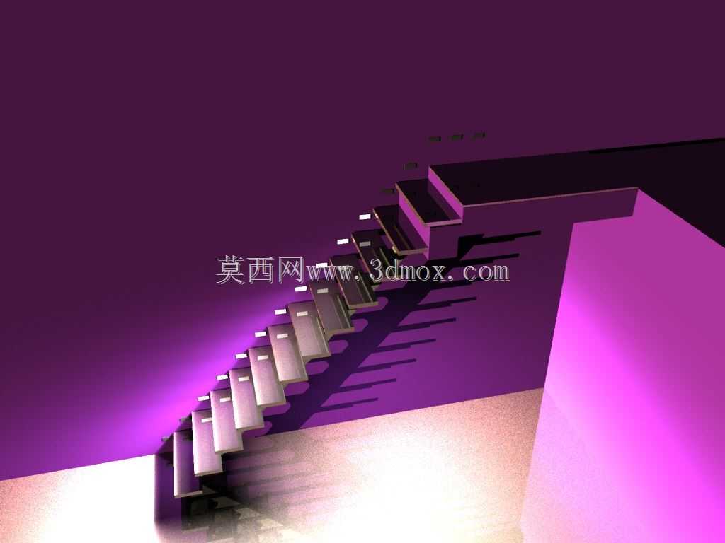带照明的楼梯