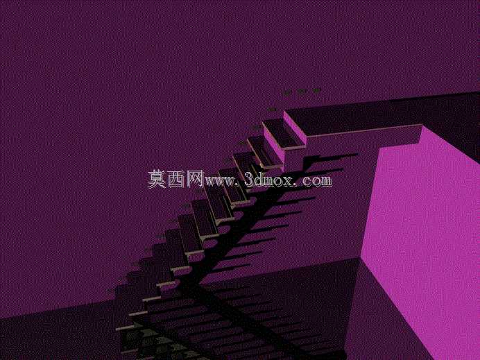 带照明的楼梯