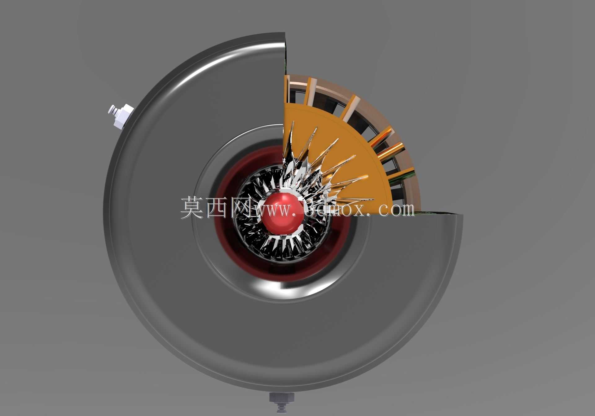 离心式喷气发动机模型