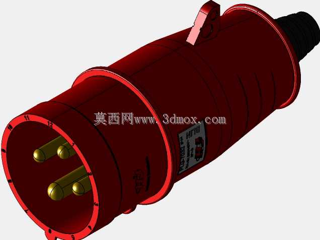 Plugue PVC Trifásico 3P+1T x 32A-雷东多皮诺