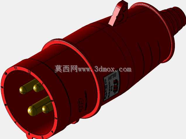 Plugue PVC Trifásico 3P+1T x 32A-雷东多皮诺