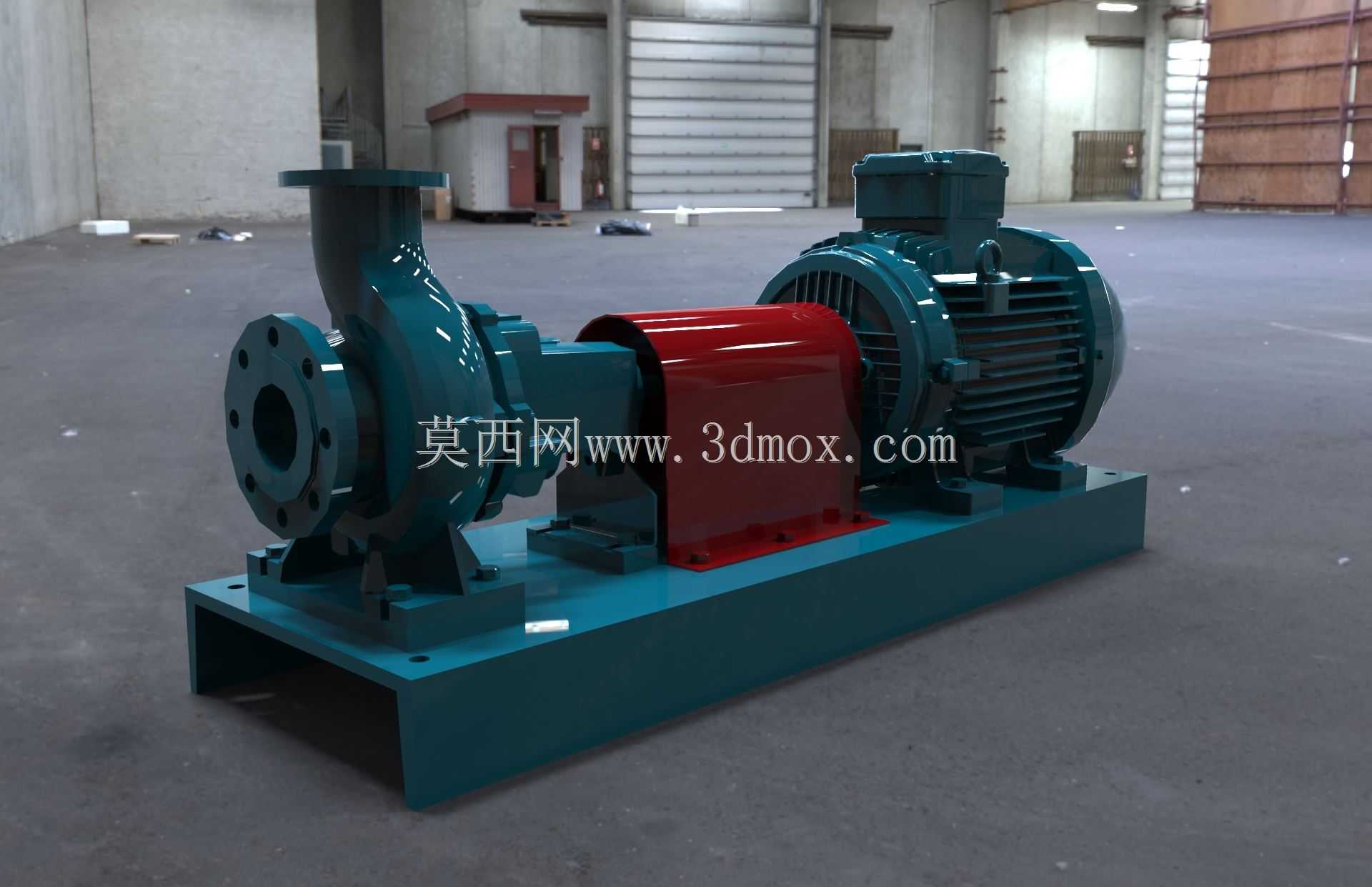 工业泵3D-KSB-SPX Etanorm 65-40-250-180M电动马达