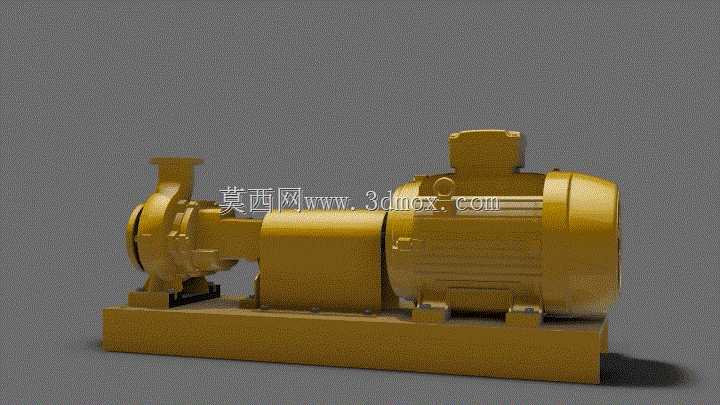 工业泵3D-KSB-SPX Etanorm 65-40-250-180M电动马达