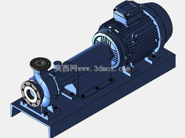 工业泵3D-KSB-SPX Etanorm 65-40-250-180M电动马达