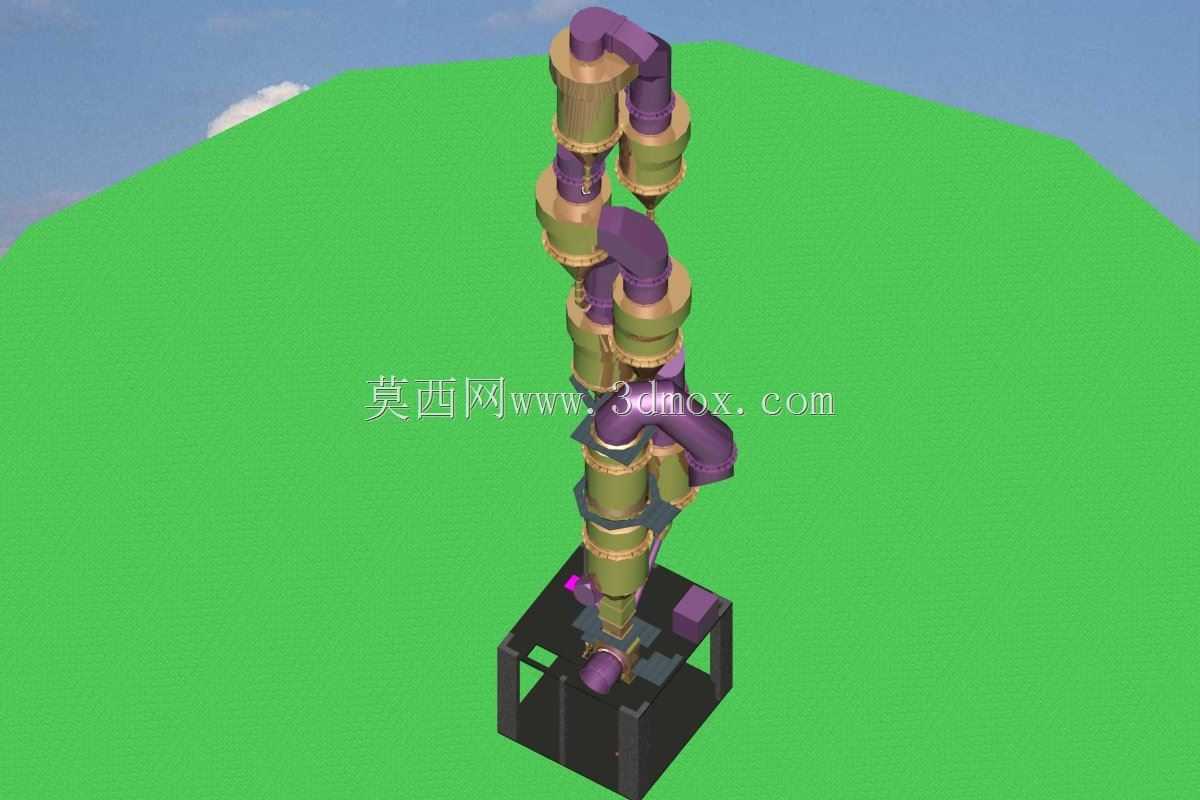 预热器6级,带鹅颈式布置