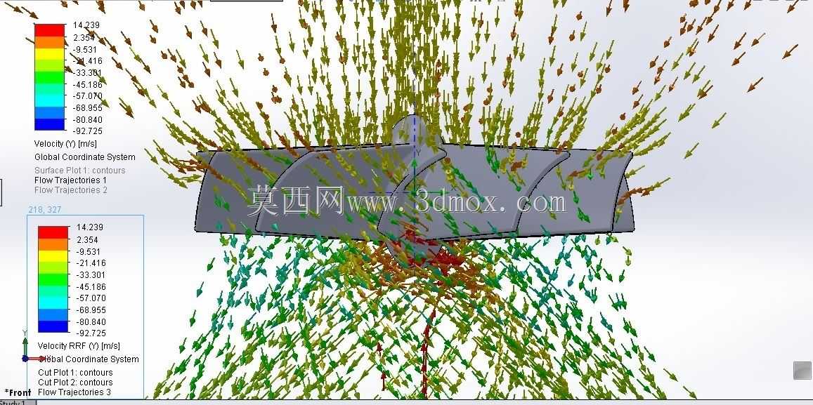 Solidworks中的风扇仿真