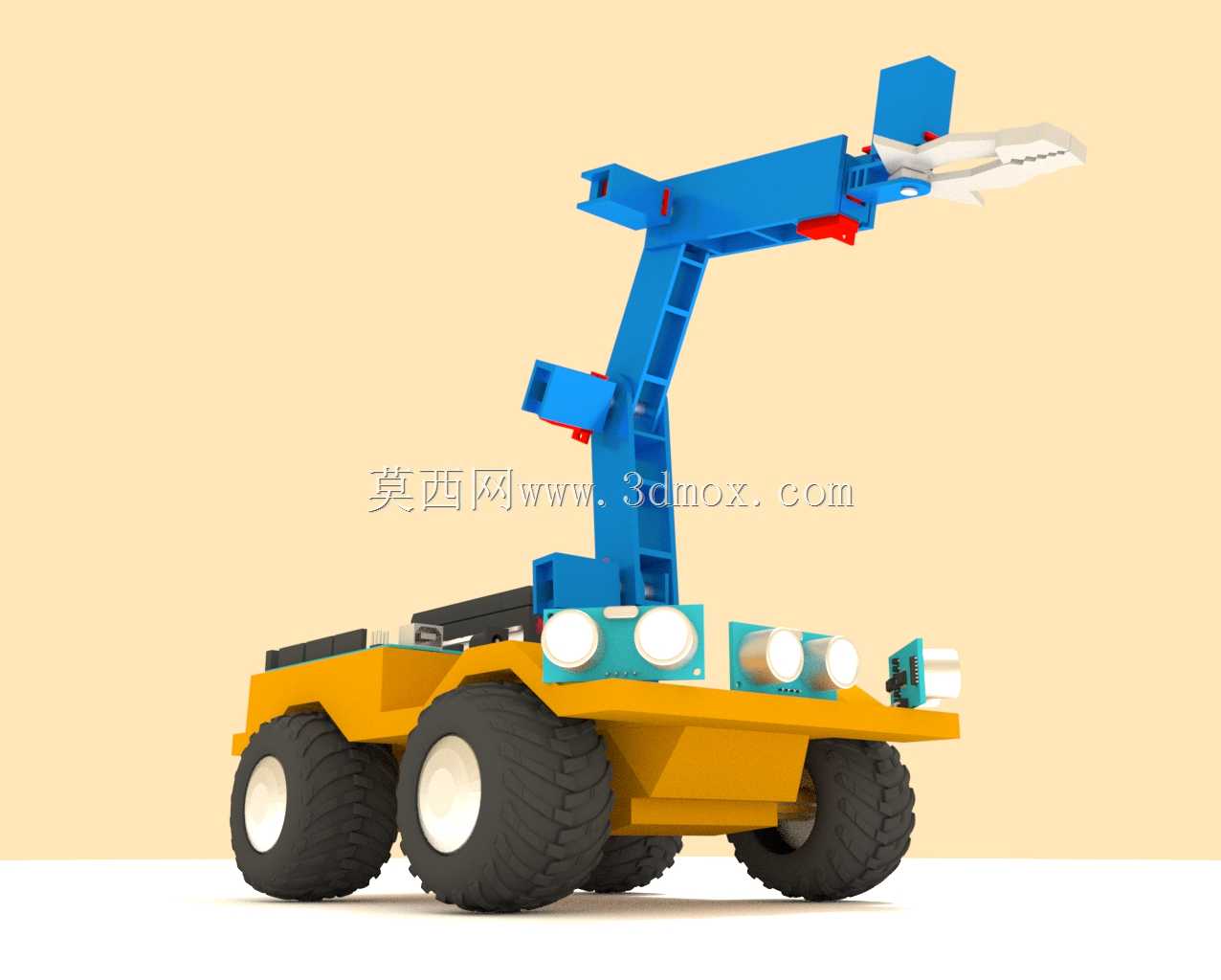 机器人夹钳微型车
