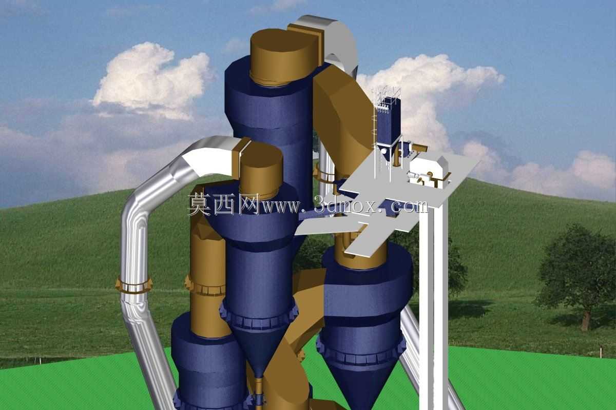 回转窑进料旋风预热器