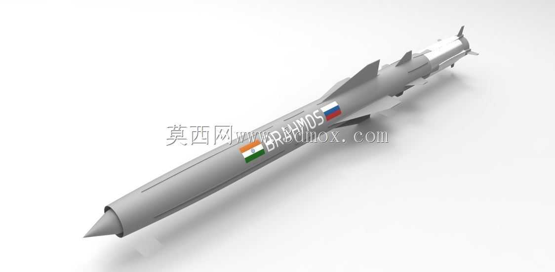 布拉莫斯超音速巡航导弹模型