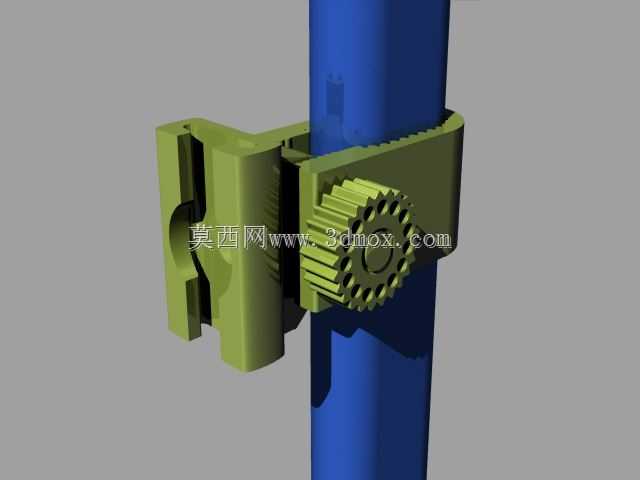 扶壁3D可打印螺纹螺栓夹具