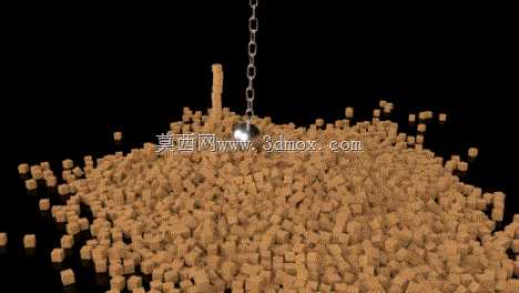 立方体破坏动画