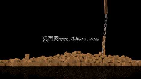 立方体破坏动画