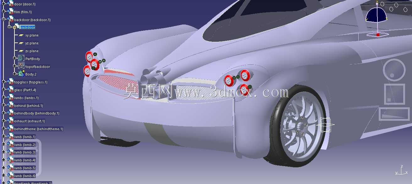 Pagani Huayra Catia第5版