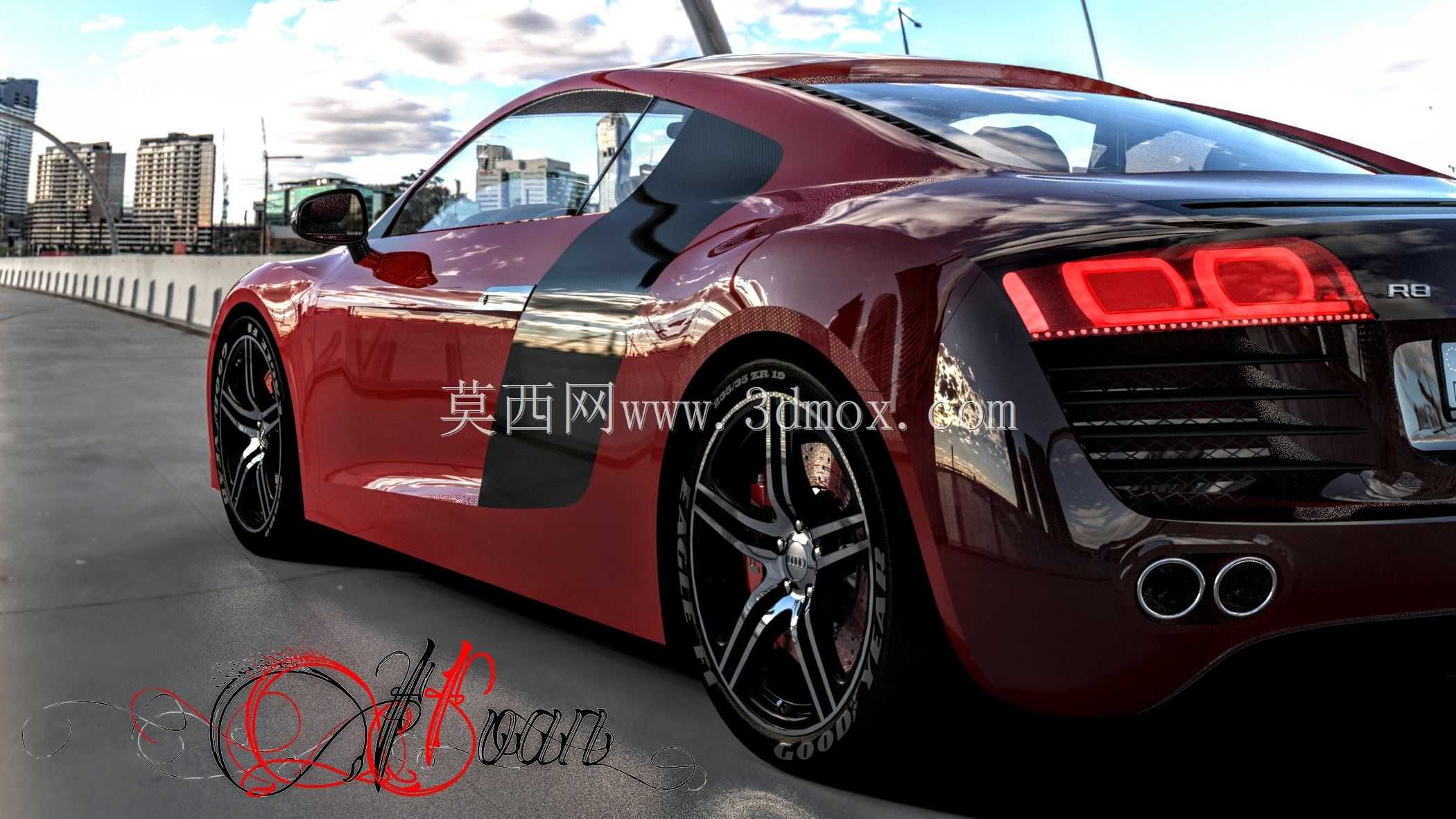 奥迪R8效果图