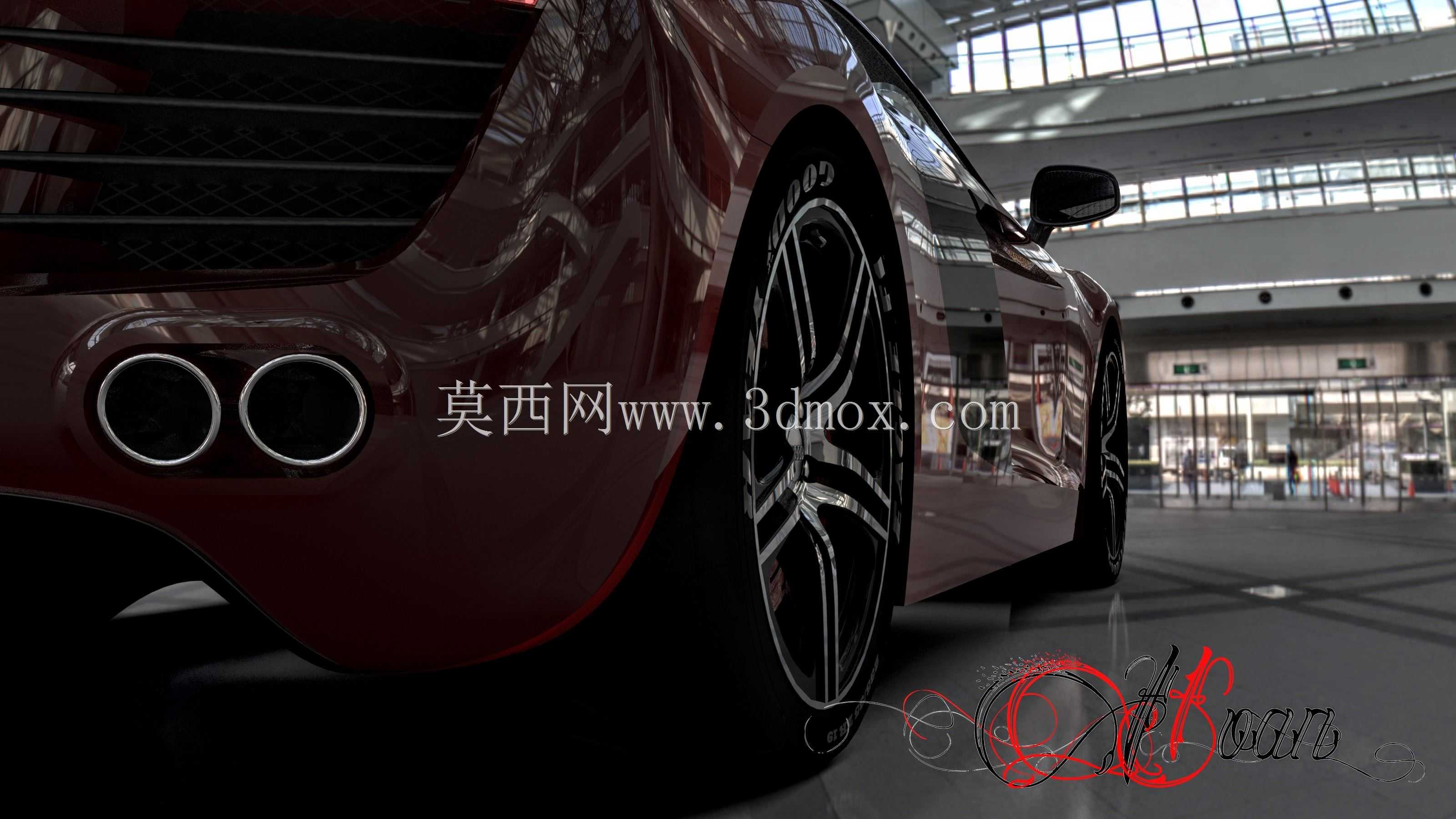 奥迪R8效果图