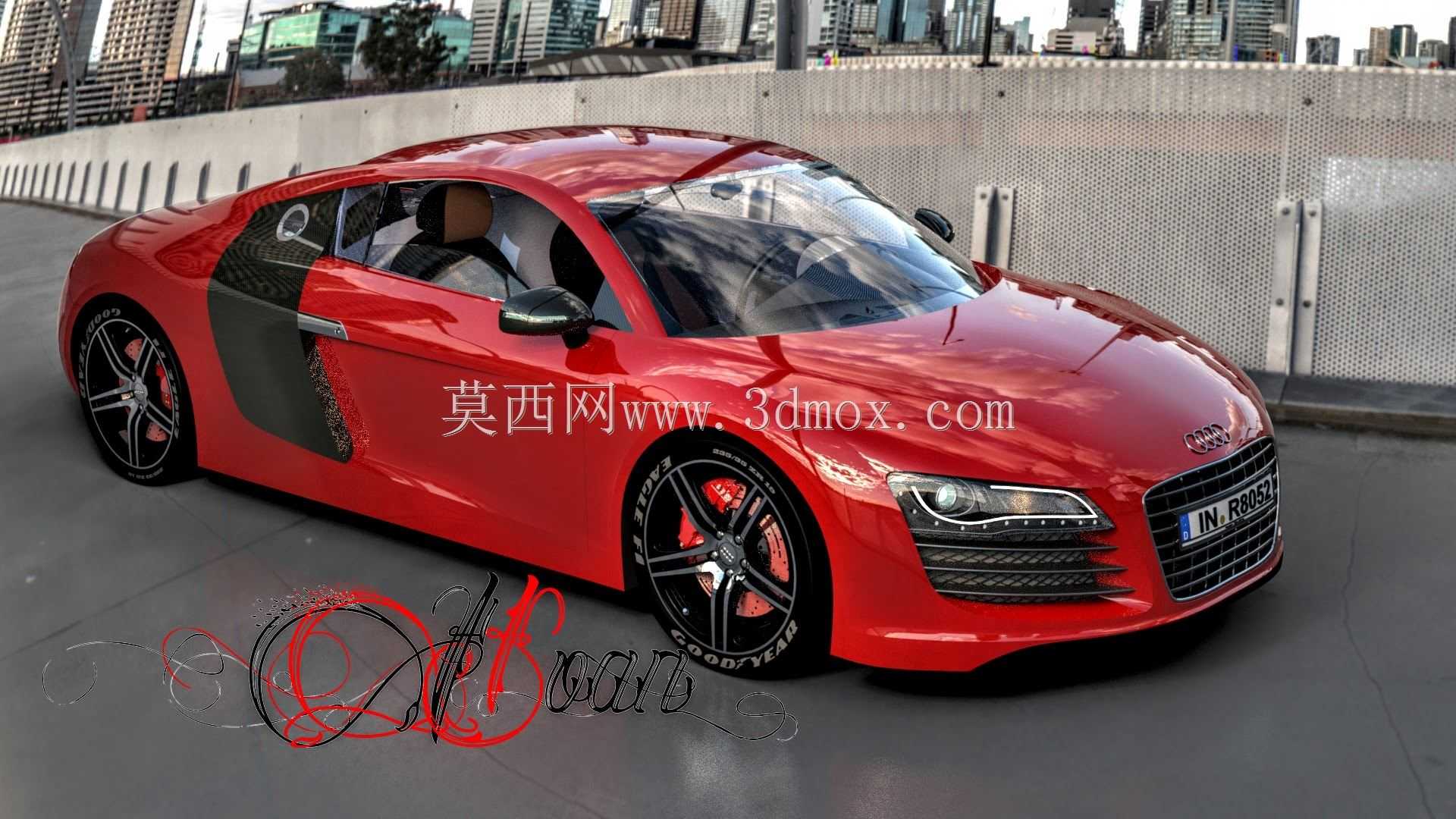 奥迪R8效果图