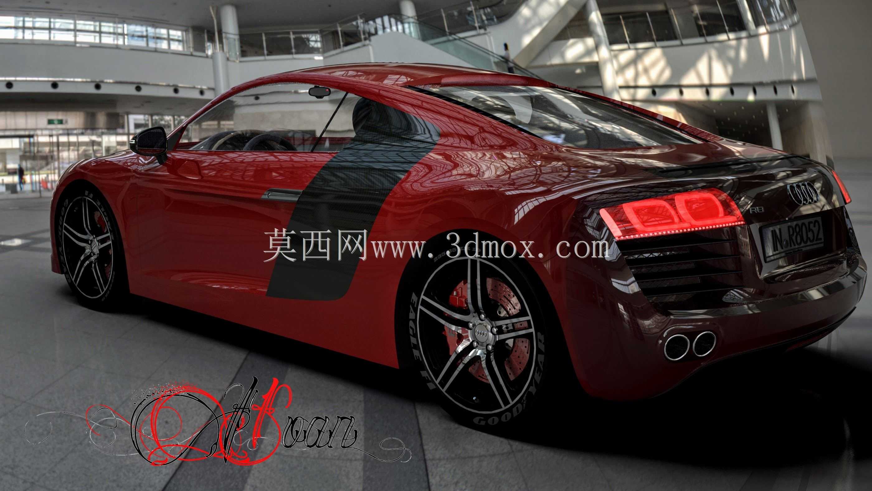 奥迪R8效果图