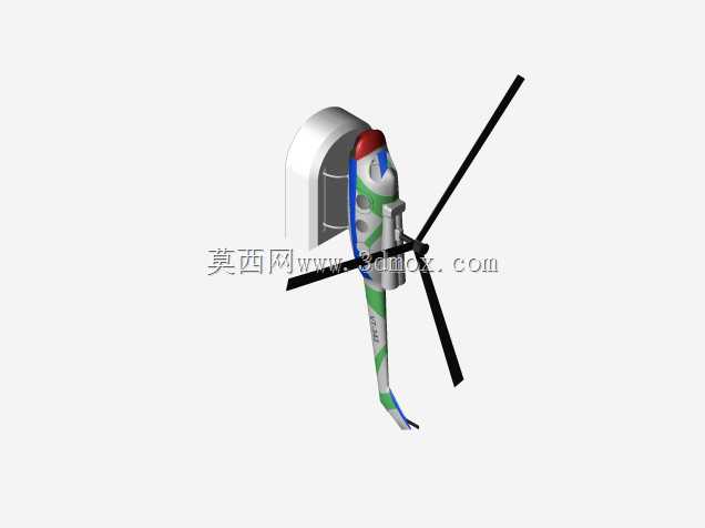 直升机桌面模型