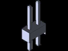 2X1 2.54mm�ھ���ͷ