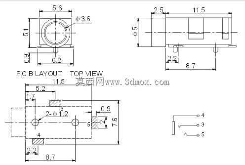 PJ-326 3.5mmǧ�ﶥ