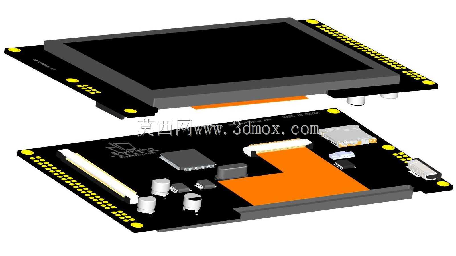 4.3英寸800x480 TFT LCD模块,带SSD1963,电容式触摸屏