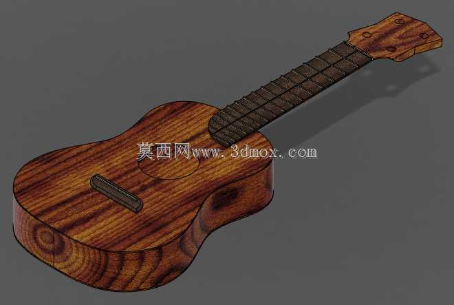 四弦琴简易三维Cad模型仪WoodenK