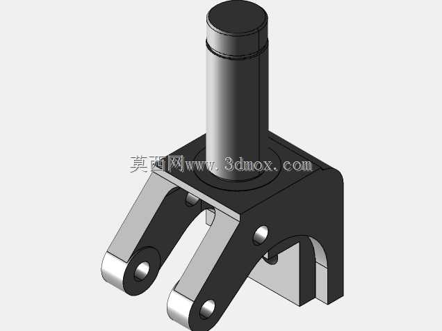根据提供的图纸设计三维机器零件(支架)