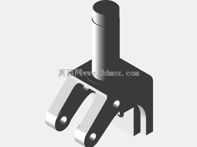 根据提供的图纸设计三维机器零件(支架)