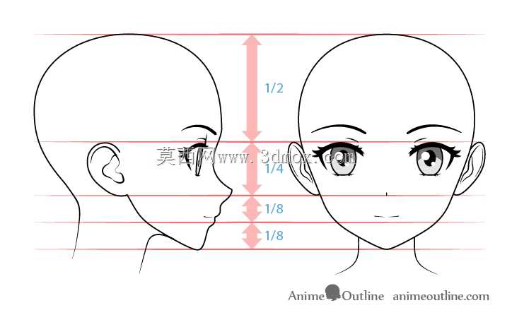 动漫女人头模型