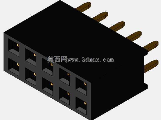 销头-内螺纹-双-2.54mm-不同的销编号