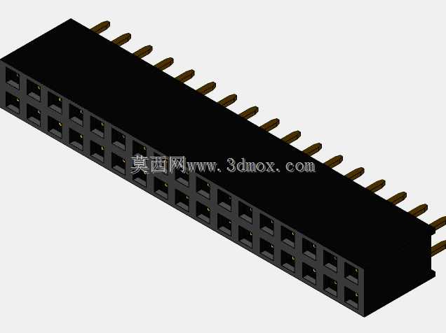 销头-内螺纹-双-2.54mm-不同的销编号