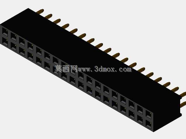 销头-内螺纹-双-2.54mm-不同的销编号