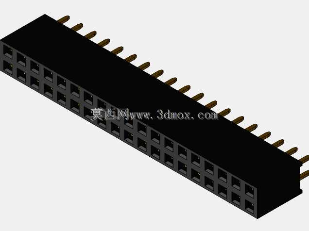 销头-内螺纹-双-2.54mm-不同的销编号