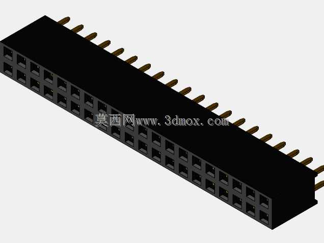 销头-内螺纹-双-2.54mm-不同的销编号