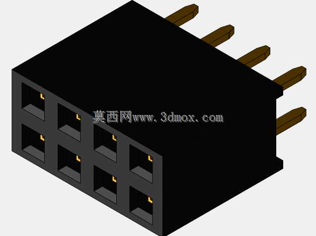 销头-内螺纹-双-2.54mm-不同的销编号
