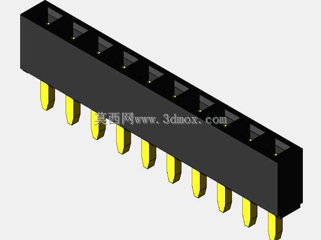 销头-内螺纹-2.54 mm-不同的销编号