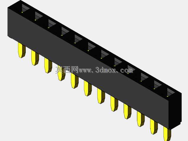 销头-内螺纹-2.54 mm-不同的销编号