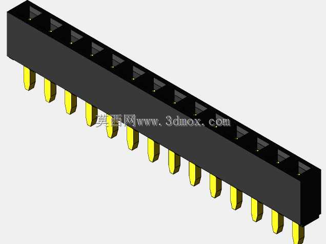 销头-内螺纹-2.54 mm-不同的销编号
