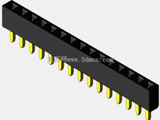 销头-内螺纹-2.54 mm-不同的销编号