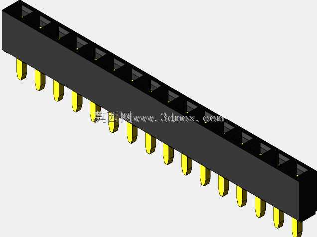 销头-内螺纹-2.54 mm-不同的销编号